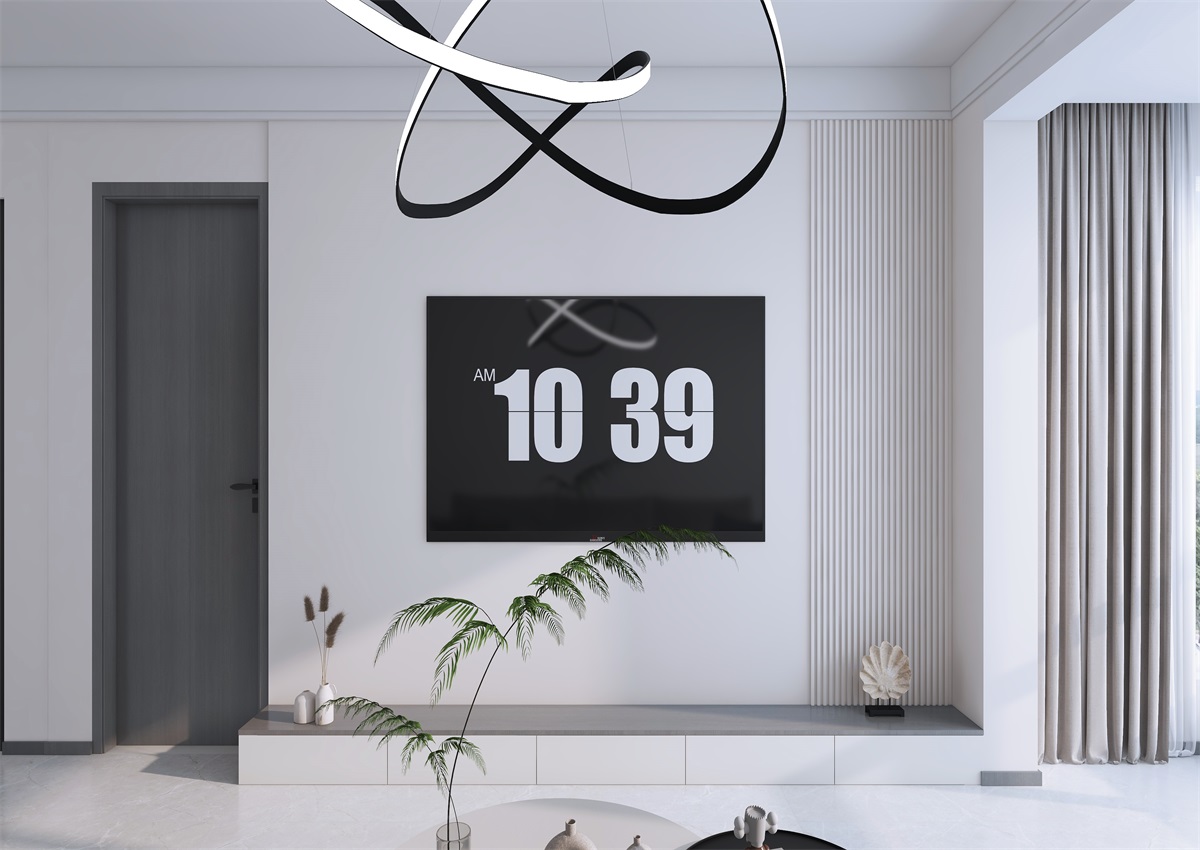 攬秀苑110㎡ | 小戶型裝修模板來了！現(xiàn)代簡約風(fēng)+黑白灰百看不膩