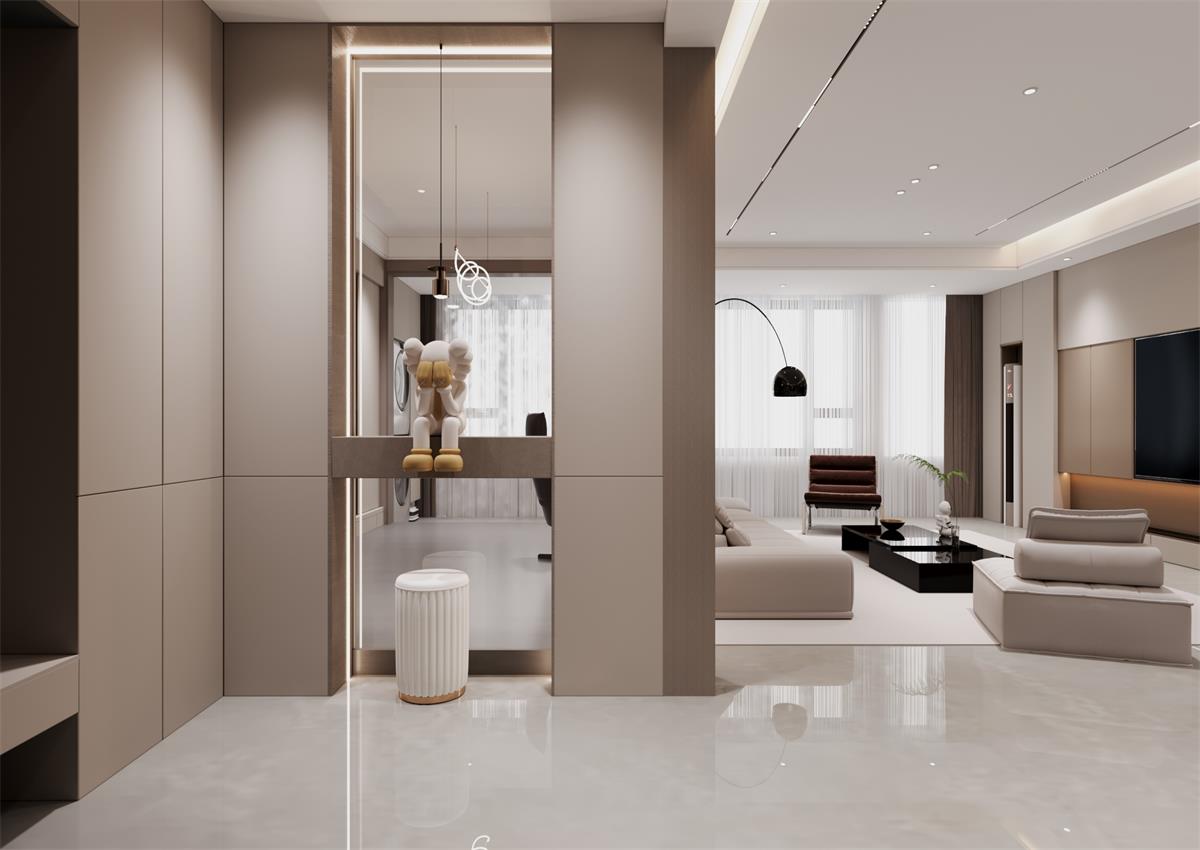 玉庭華府146㎡ | 自帶高級(jí)感的意式極簡(jiǎn)家，一進(jìn)門就想哇塞！