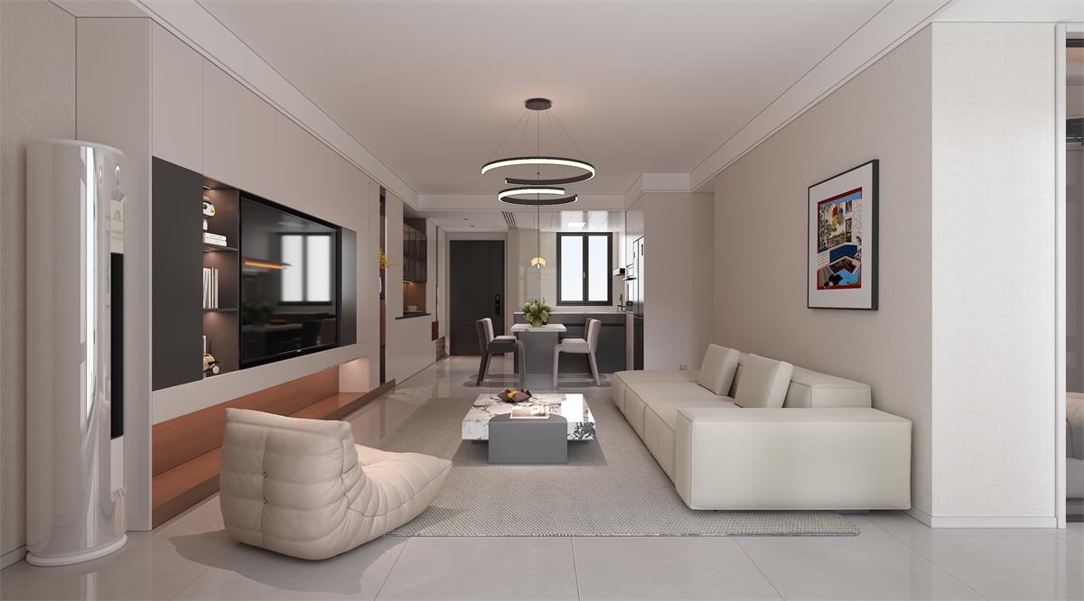 星耀閱海 |123㎡小三居極限改造！整墻收納柜+開放式餐廚，空間翻倍還顯大！