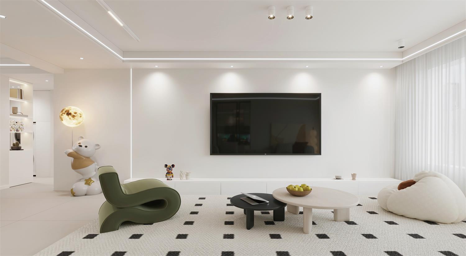 閱海萬家G2區(qū) | 144m2軟軟糯糯奶油風(fēng)，一眼就淪陷的治愈感！