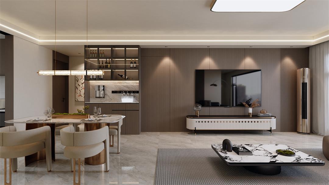 中海觀園132㎡ | 拯救審美疲勞！暖棕意式風(fēng)的家，溫暖又松弛