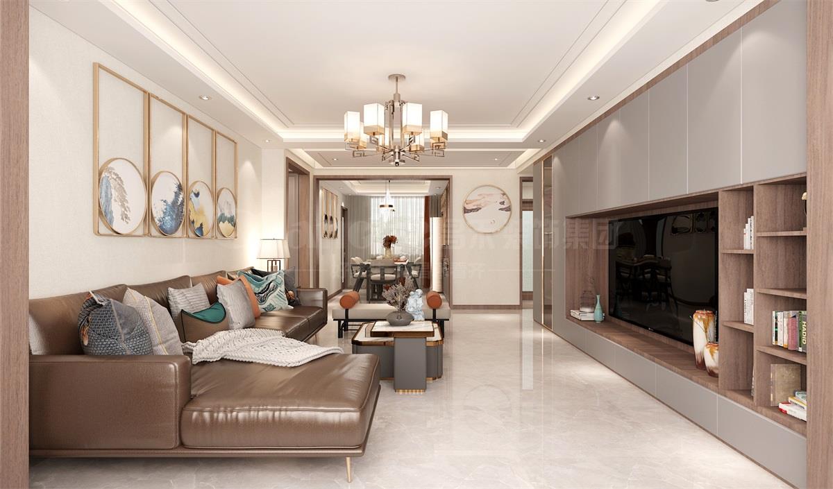 璽云臺(tái)140平米現(xiàn)代簡(jiǎn)約裝修效果圖 