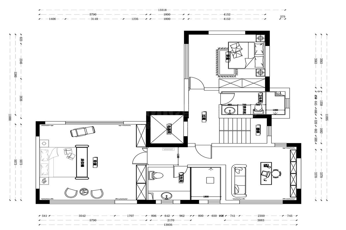 二樓平面布置圖 二樓平面布置圖